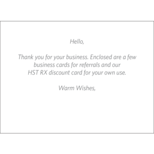 Correspondence / Thank you card