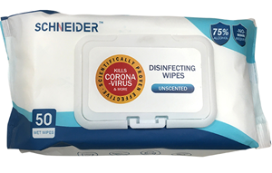 Anti Bacterial Wipes Schneider – 50 wipes pouch